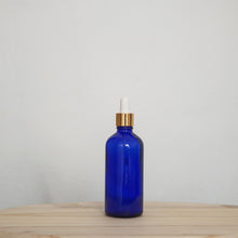 Load image into Gallery viewer, Blue Glass Bottle with Pipette
