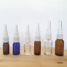 Load image into Gallery viewer, Glass Bottle with White Nasal Spray
