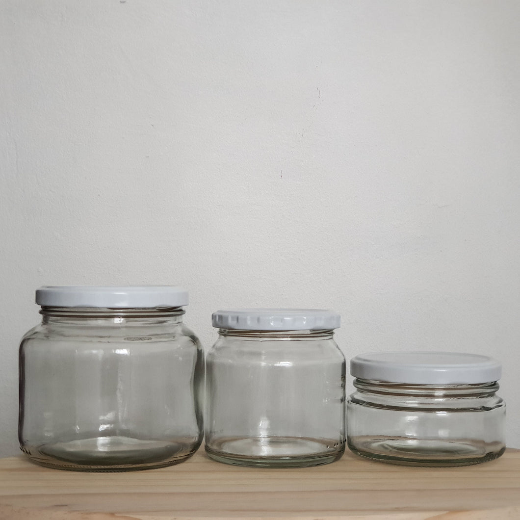Glass Jars with Twist on Lid