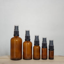 Load image into Gallery viewer, Amber Glass Bottles with Mist Spray
