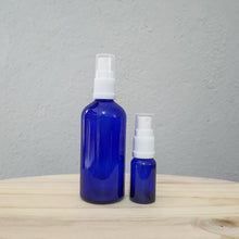 Load image into Gallery viewer, Blue Glass Bottles with Mist Spray
